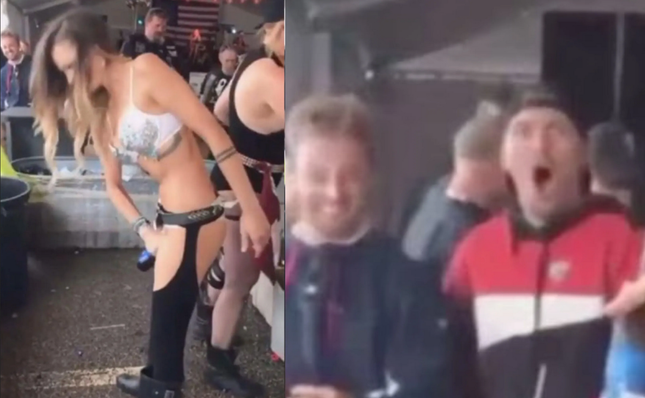 Mujer destapa una cerveza con su entrepierna y este video lo demuestra