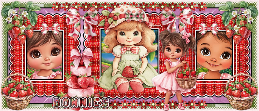 Cestitas de Fresas bonnies