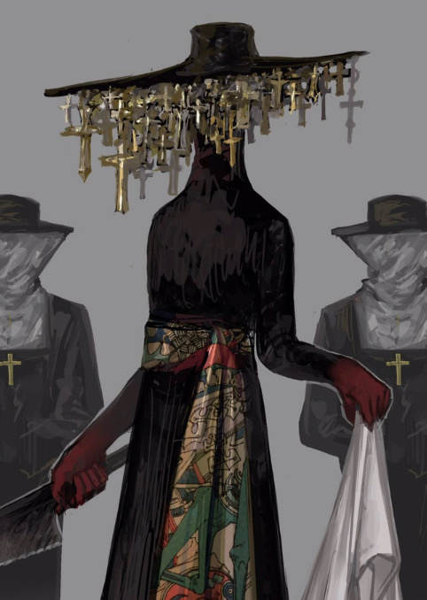 underclothes and the hat (though the top is more like a witch hat instead of flat-)