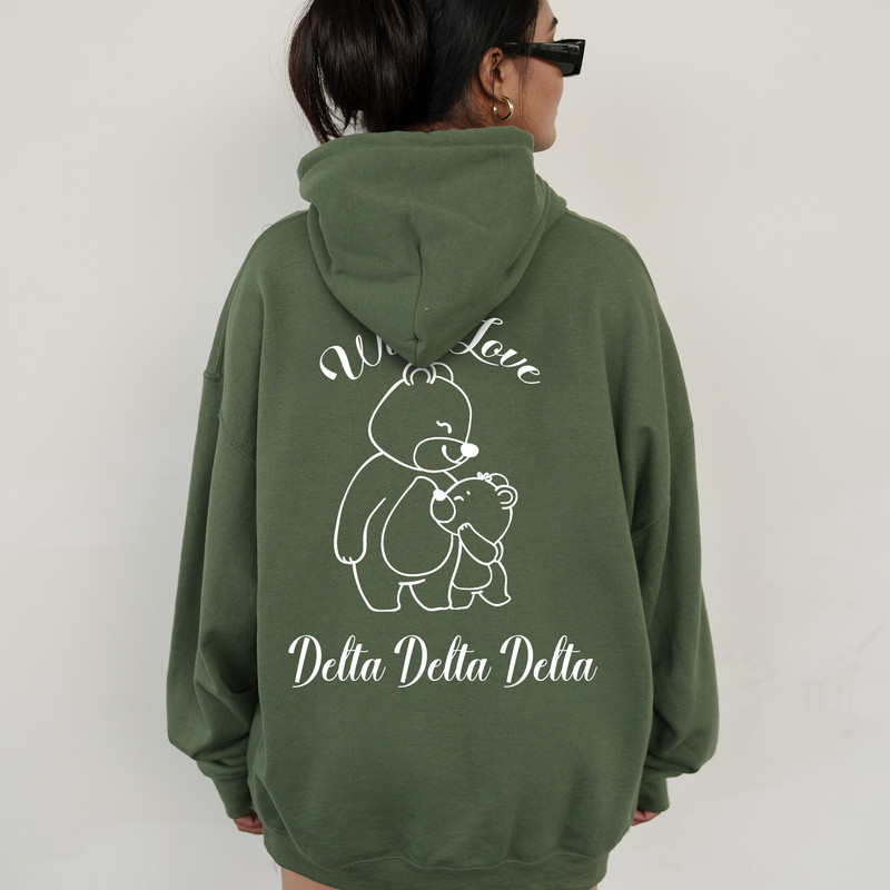 44922g B hoodie military green back copy