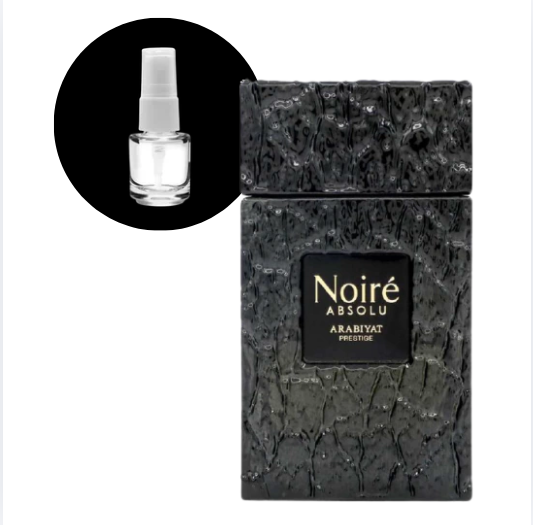 DECANTE ARABIYAT PRESTIGE NOIRÉ ABSOLU EDP 5ML - imagem 1