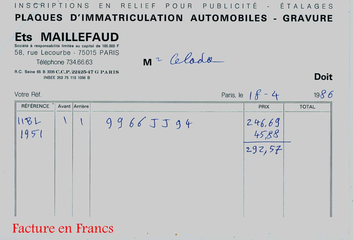 FACTURE MAILLEFAUD