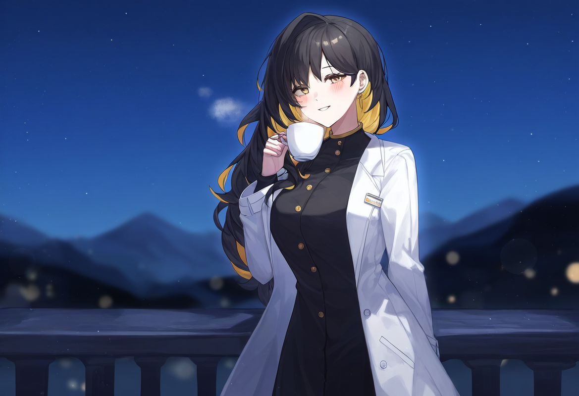 1girl, binah (project moon), aged up, blue archive, Dreamlike,depth of field,shi s-1466858962