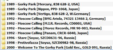 Gorky Park - Discography (1989-2000)