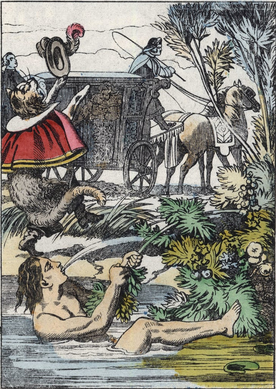 2-Unknown-Artist-The-Marquis-de-Carabas-pretends-to-drown-while-the-boot-cat-calls-for-help-Illus