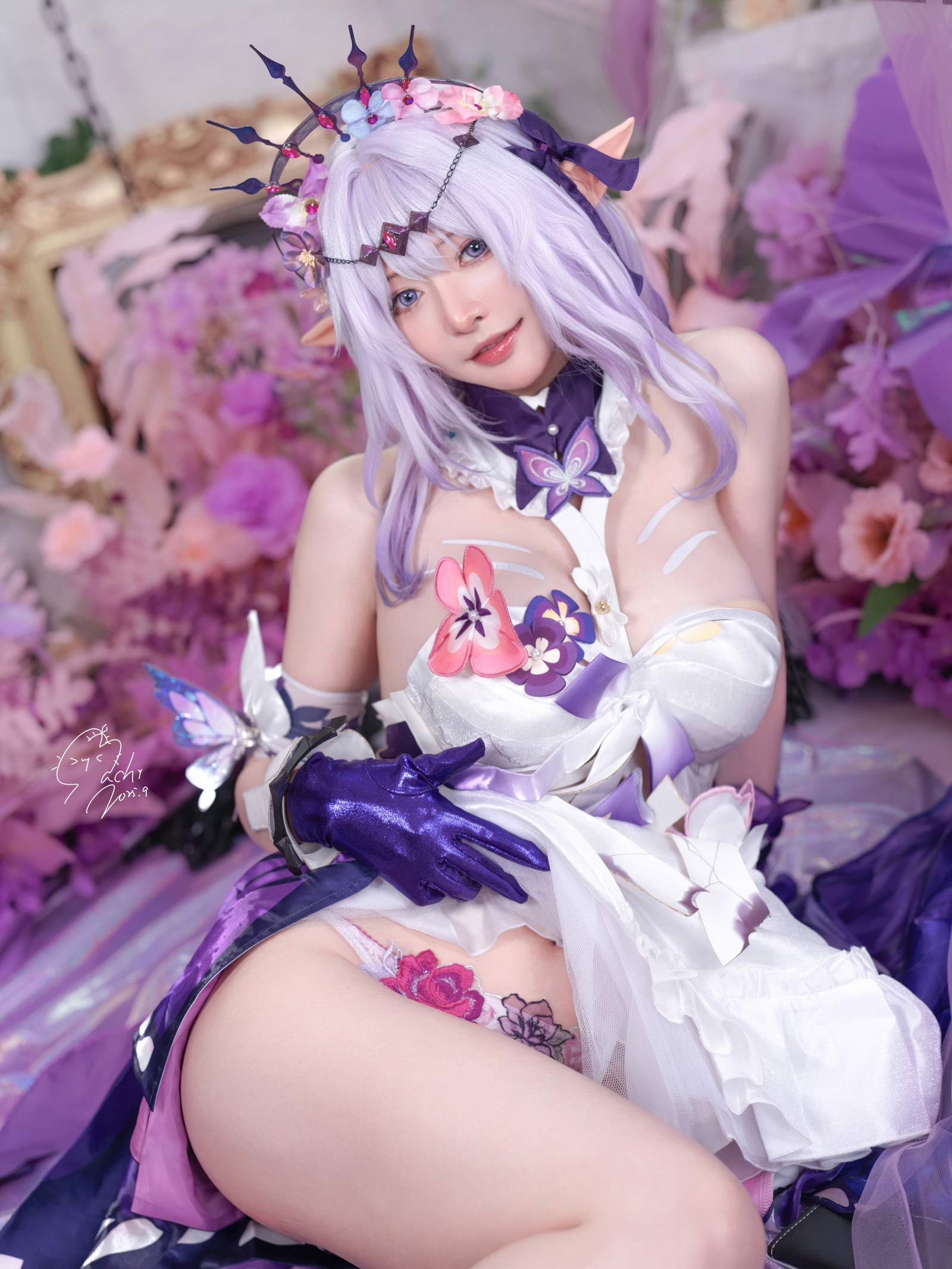 Machi马吉 星穹铁道遐蝶Cosplay写真｜Castorice高质量图集（34P-66.2M）插图7