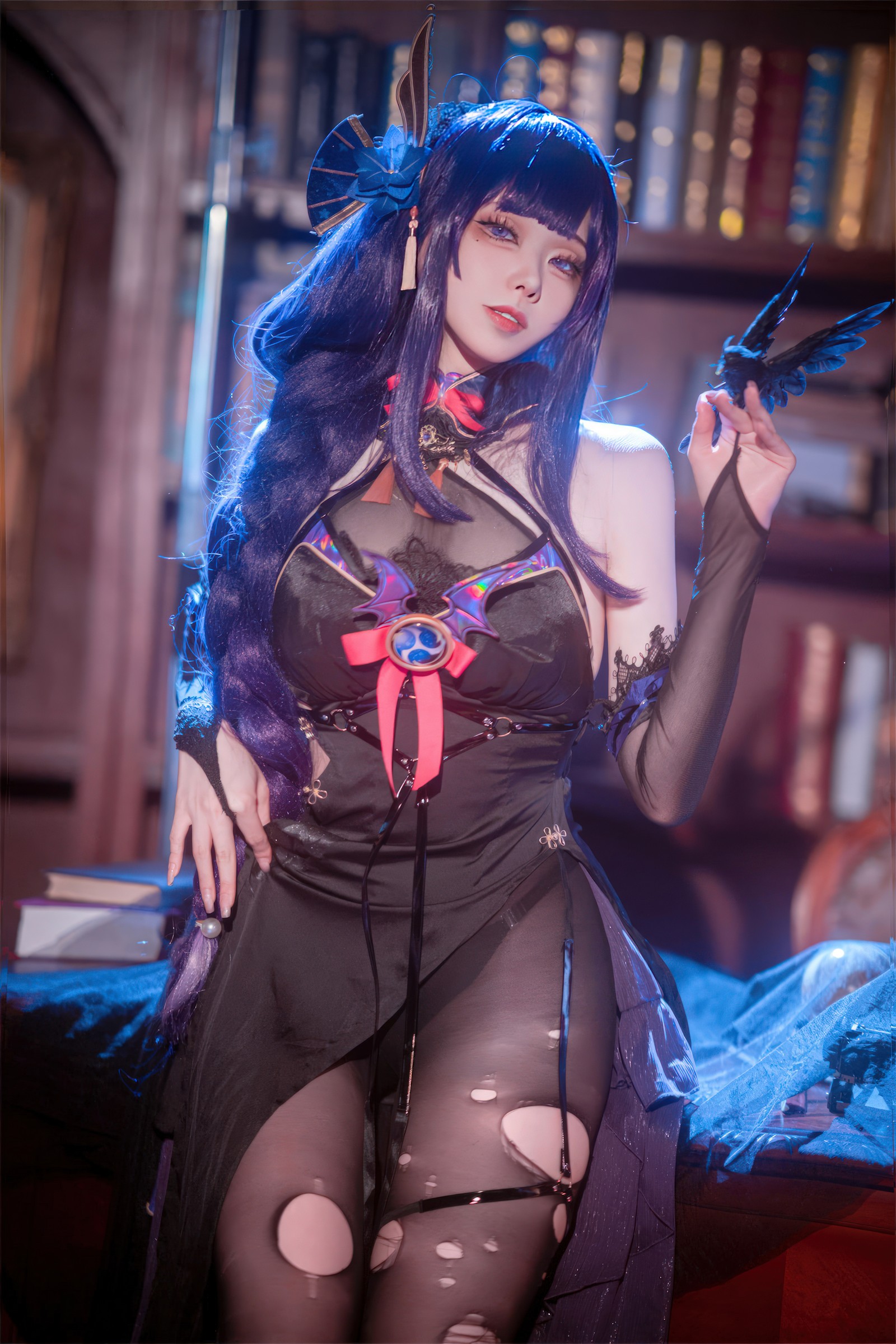 安食Ajiki 原神雷电将军魅魔写真集 – 高质量COS & 二次元美女 [35P-259M]插图1