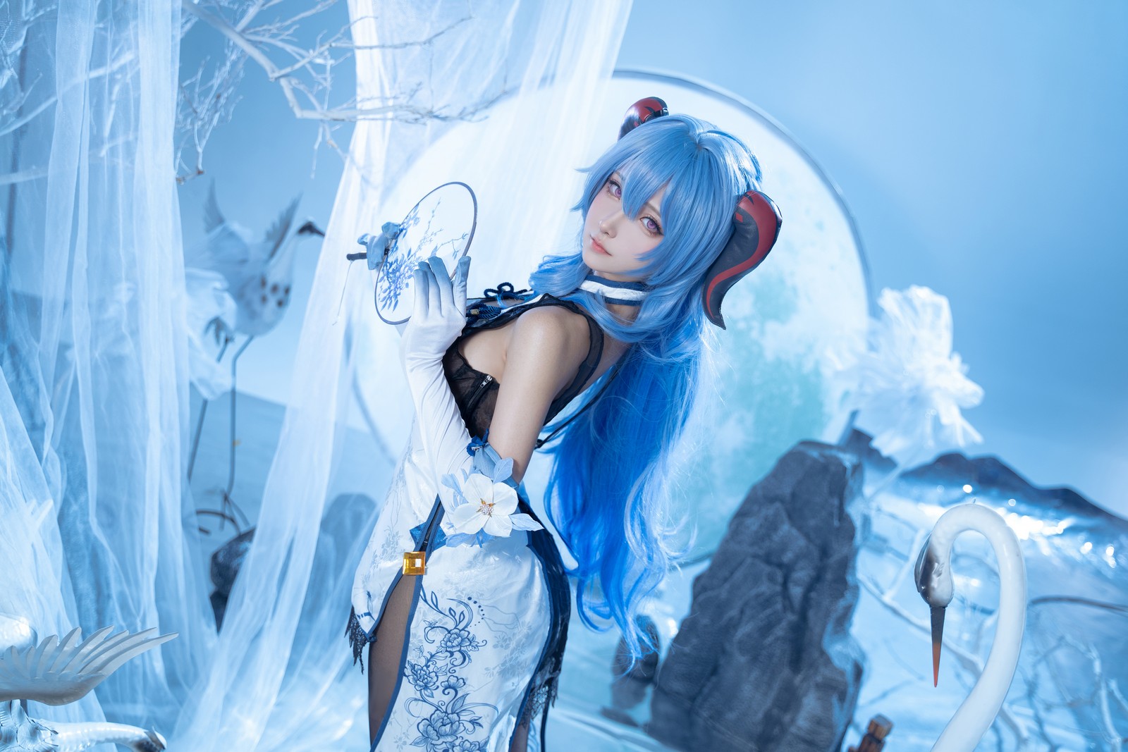 Seya-狮砸 – 原神 甘雨青花瓷 Cosplay 高清写真（12P-139MB）插图8