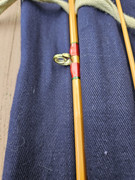 Hardy The Palakona 8' 6″ 2 piece split cane trout fly rod #6 fine Plus two spare tips with bag