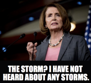 Pelosi no storm