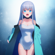 00021-3250141273-1girl,_full_body,__12yo_little_girl,_small_breast,_Ice_background,_bare_shoulders,_