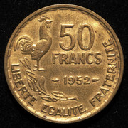 ¡Viaje a los 50! Cincuenta francos Guiraud. Francia 1952. PAS7538