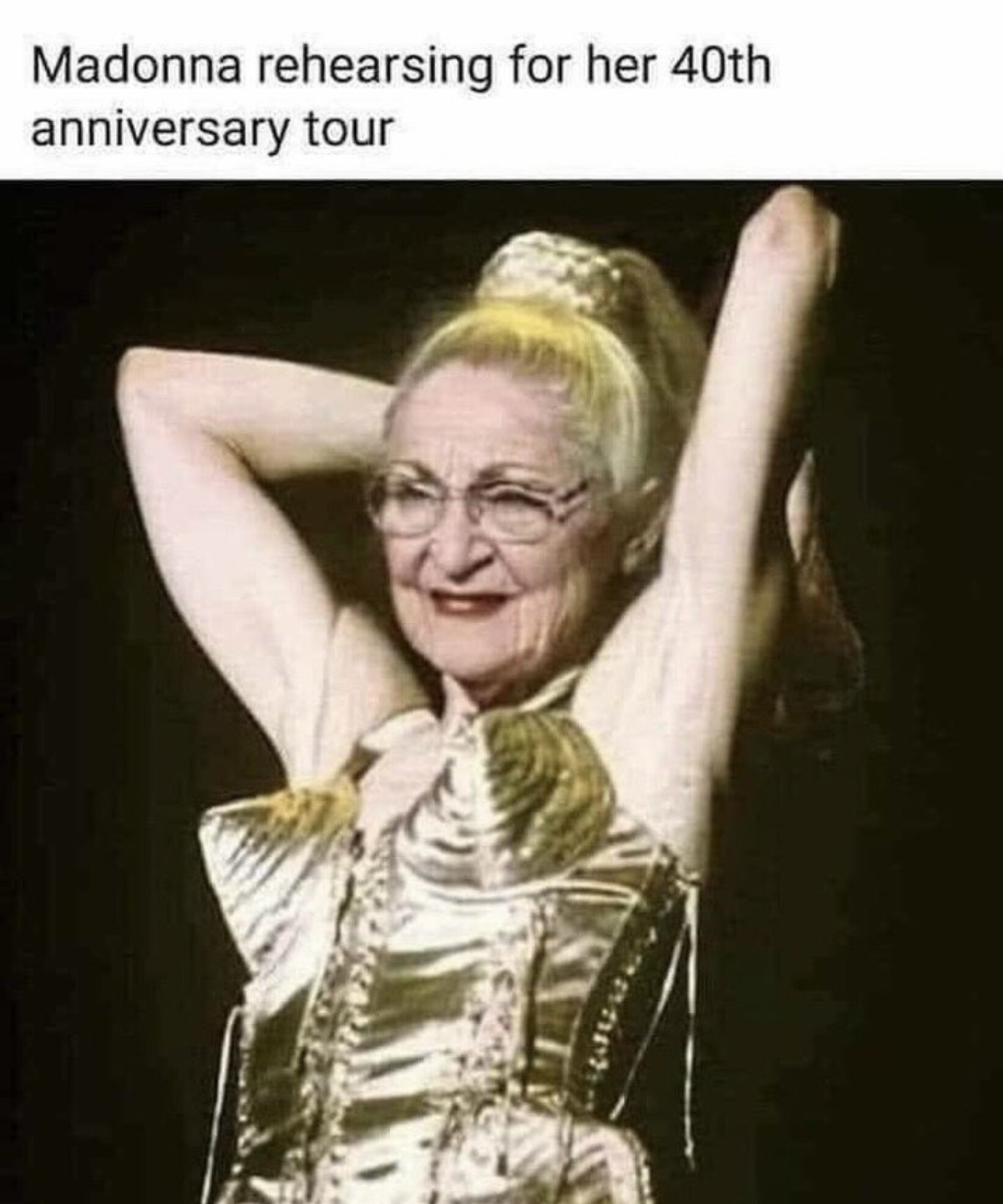 Madonna has a black heart.  just be honest Madonna-40th-anniversary-tour-old