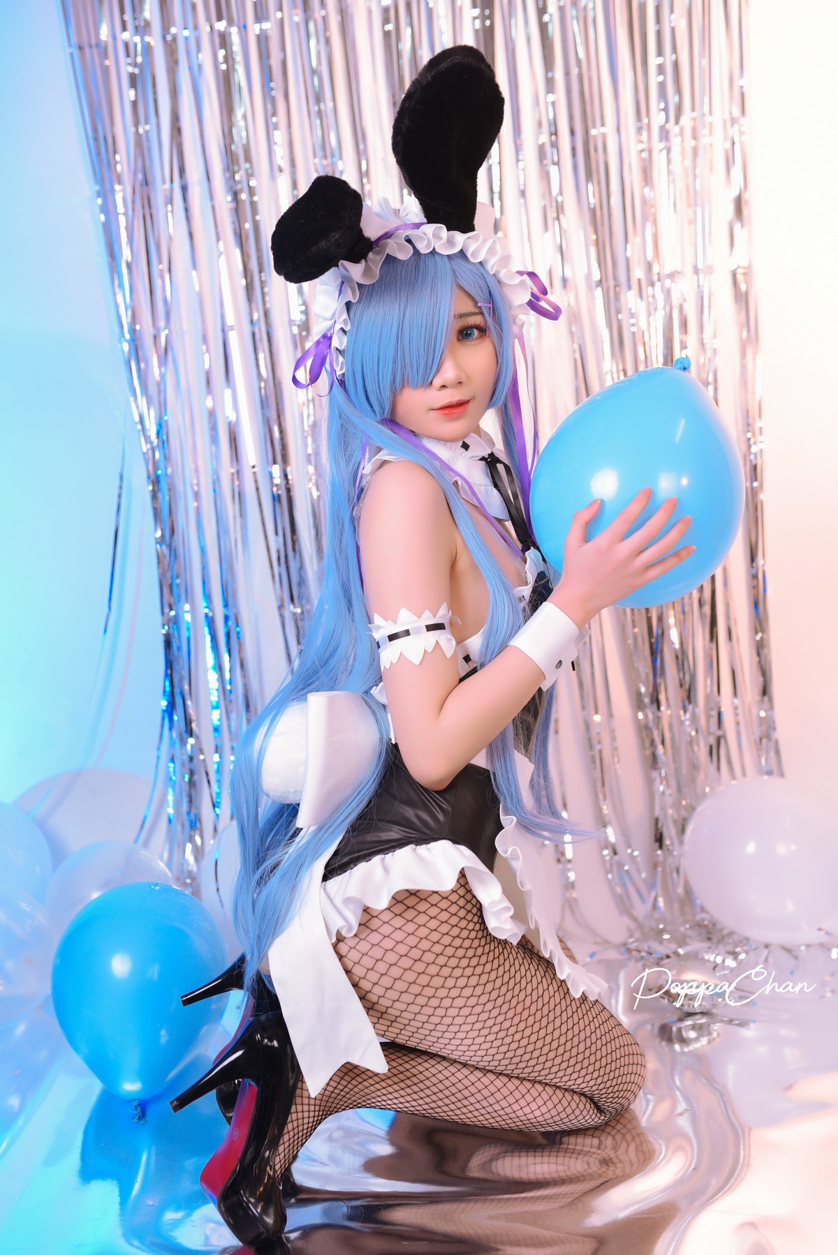 PoppaChan Rem Bunny Cosplay (Re Zero) – 37 Photos 12 Videos 489MB插图4