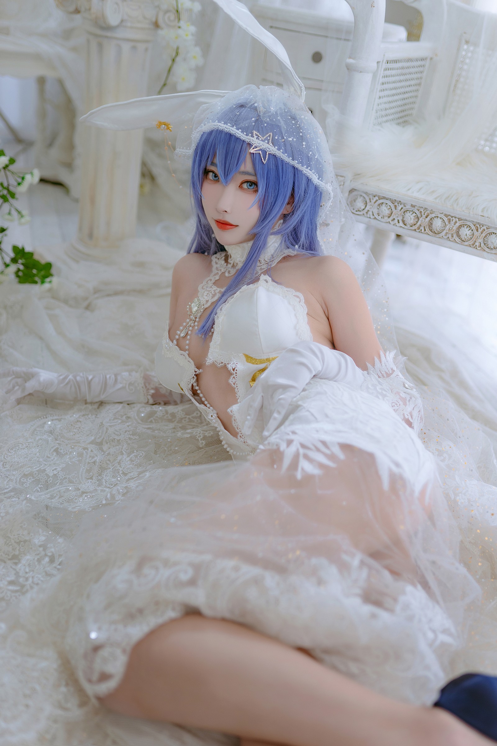 宮本桜 花园花嫁 Cosplay 写真集｜婚纱主题 高清图集（27P｜307MB）插图5