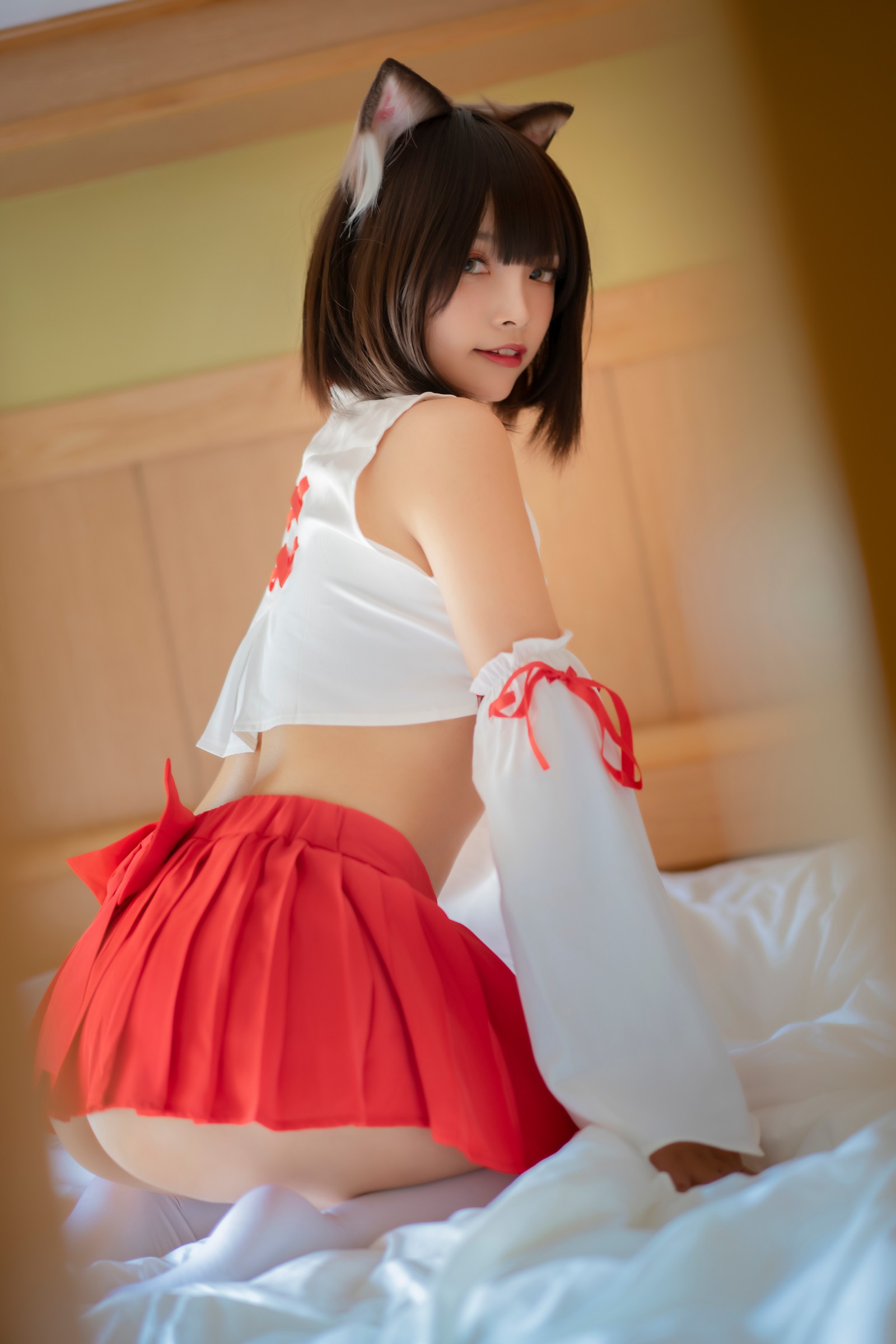 Neko-薇薇 巫女 Cosplay 高清写真图集（30P｜225MB）插图3