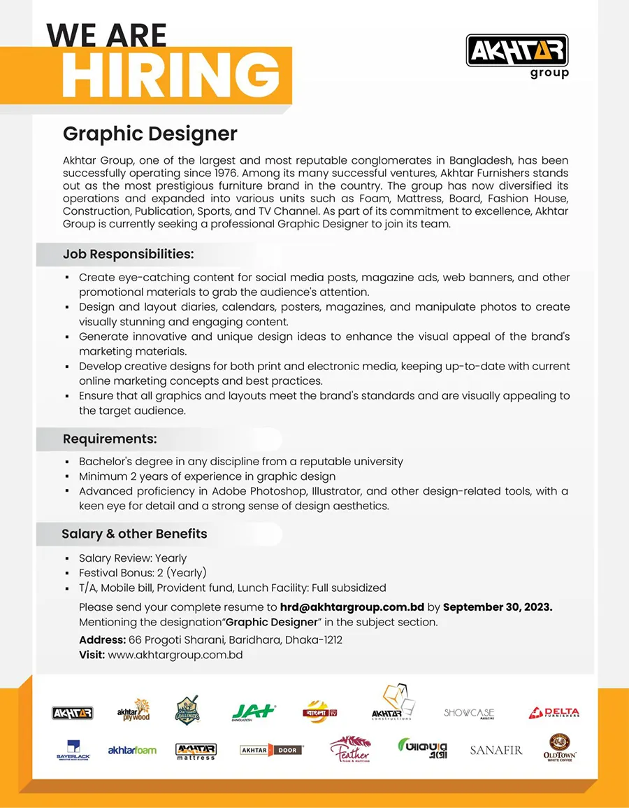 Akhtar Group Job Circular 2025