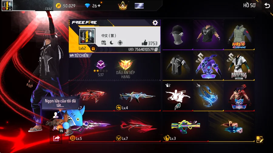VIP 6 · Chuyên Nam · Bộ Trai Ngổ Ngáo +2 skin