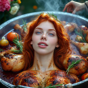 Garden wedding wom served Redhair 1 50