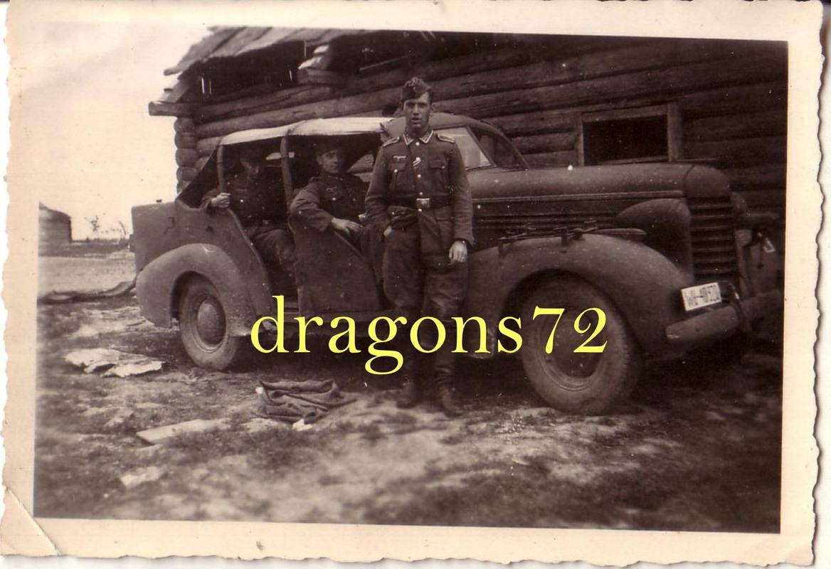 Ostfront Technik Kfz Pkw-Kübel Kennung Soldaten 