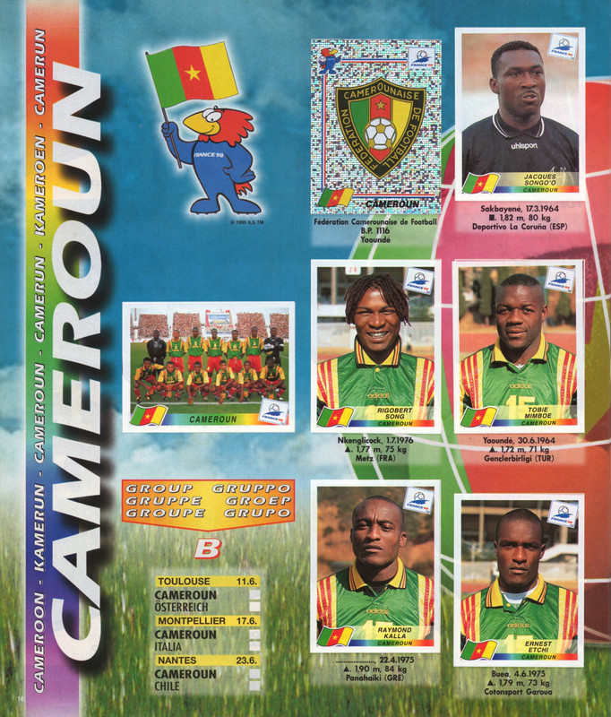 FIFA World Cup 1998 France (Panini) 18