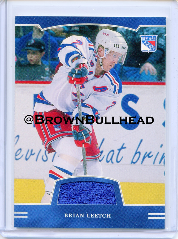 2002-03 BAP First Edition Jerseys #FE-003 [Brian Leetch] [New York Rangers] [~100] [swatch=blue] a