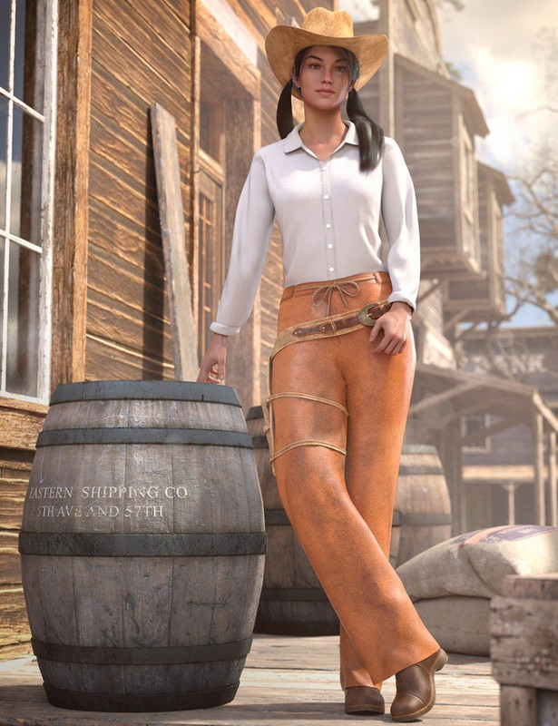 dForce Everyday Cowgirl Outfit for Genesis 8 Female(s) dForce Everyday Cowgirl Outfit for Genesis 8 Female(s)