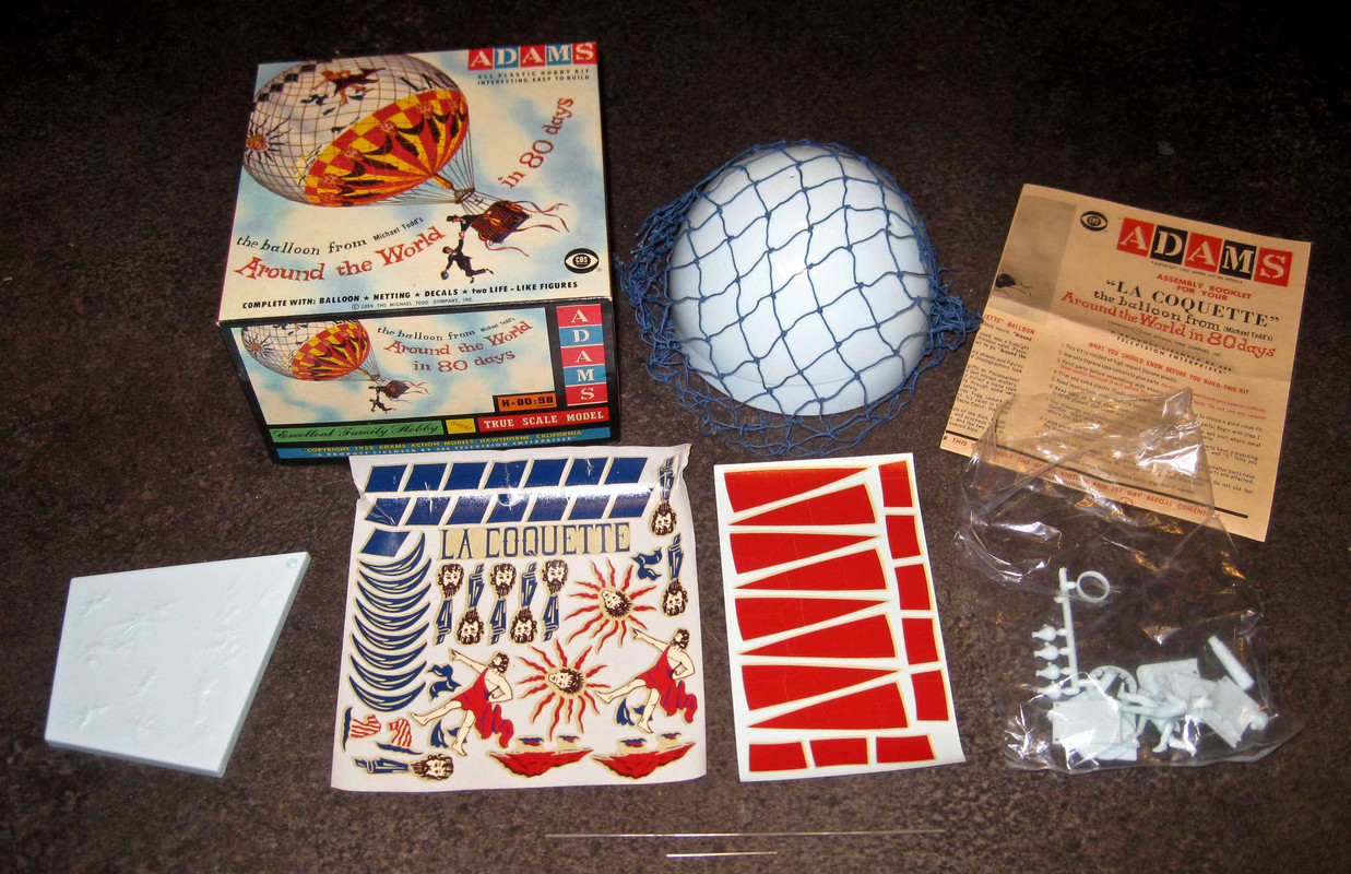 Adams "Around the World in 80 Days" La Coquette Balloon guts
