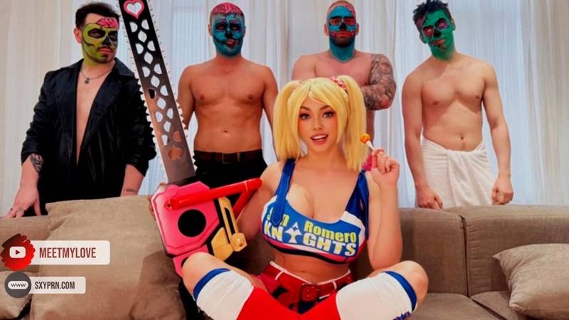OnlyFans Octokuro Lollipop Chainsaw 1 Girls Vs 4 Zombies Boys GangBang