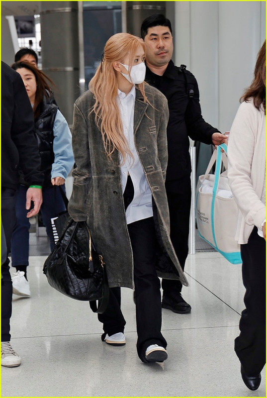 Rose tiba di Bandara Internasional John F. Kennedy, New York, Amerika Serikat