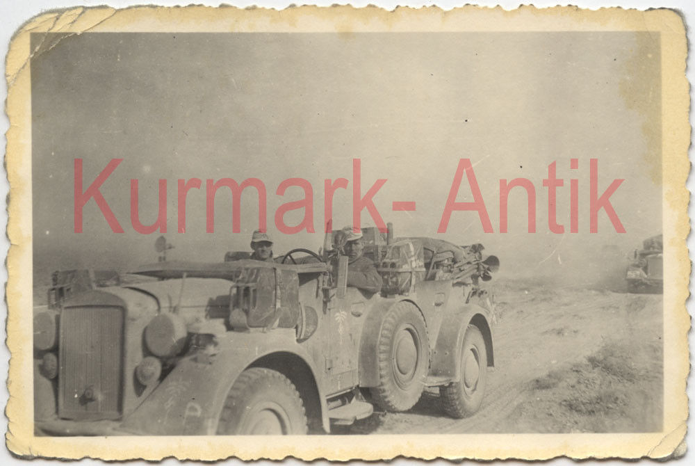 Foto Wehrmacht Auto mittlerer Einheits PKW Kübel Horch DAK Afrik