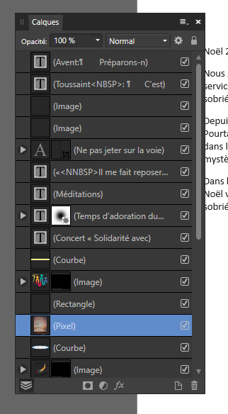 Le livre calque pixelisé