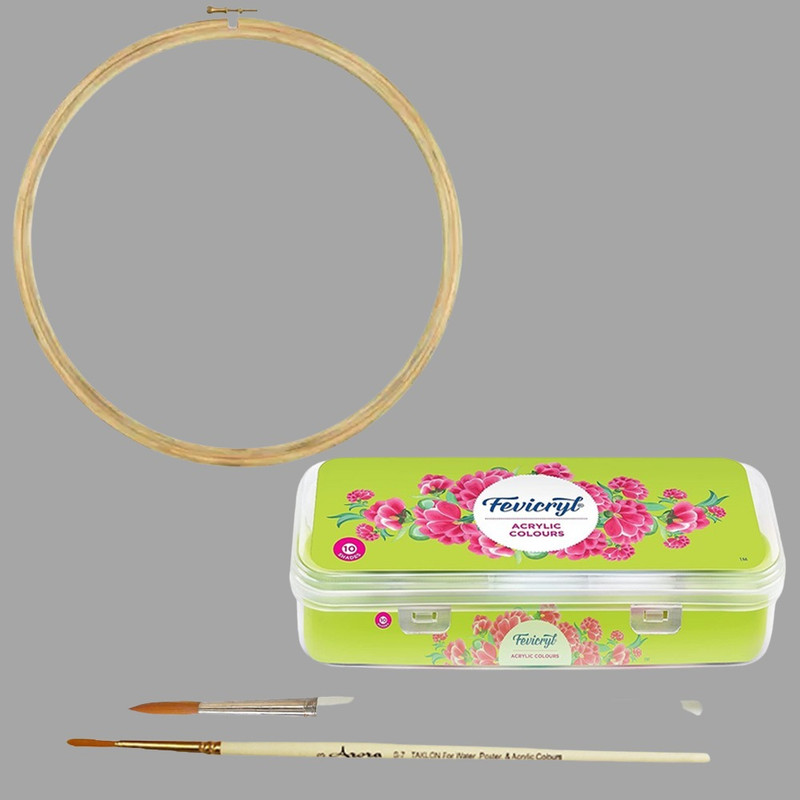 Penkraft Fabric Painting on Silk Kurta DIY kit with Free video tutorial