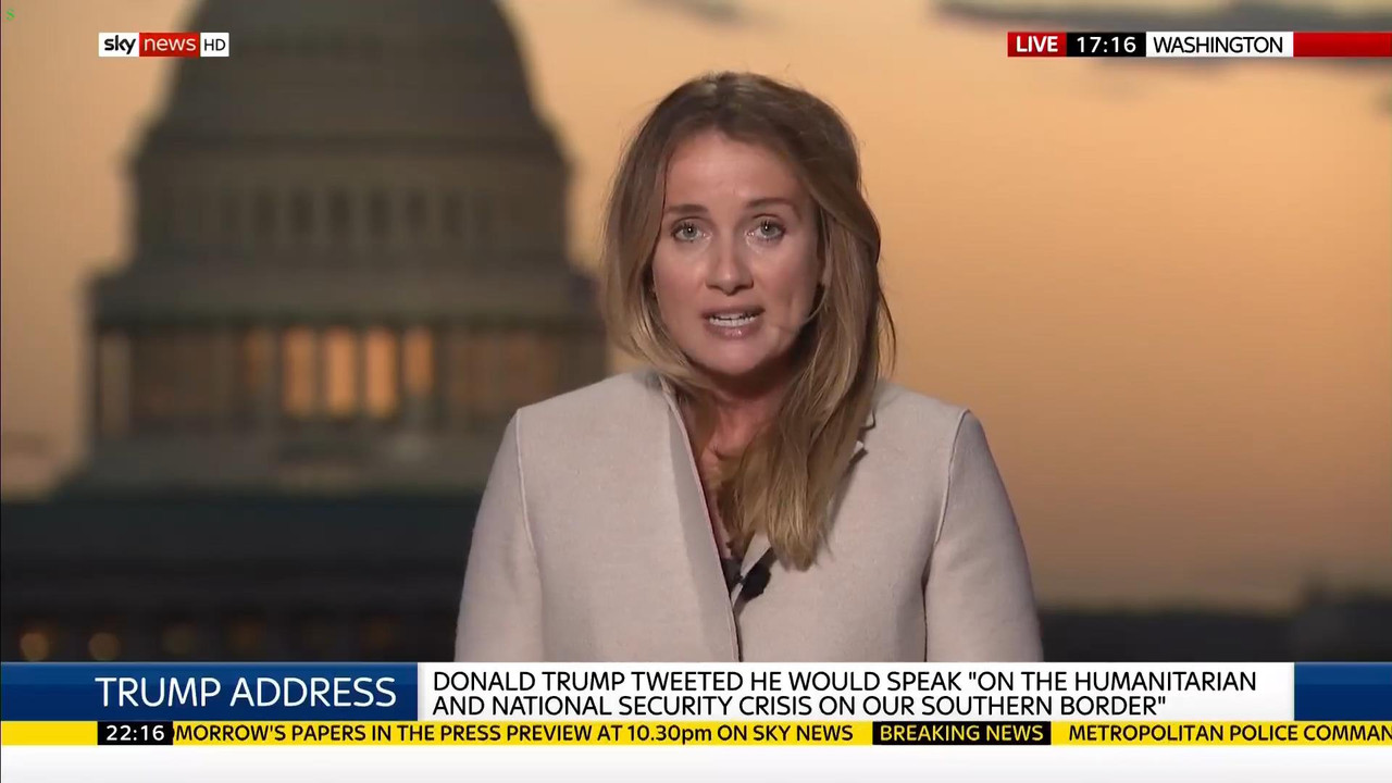08 January - 22.00.00 - Sky News At 10. Anna Botting with the ma