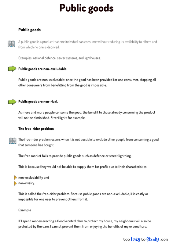 types of goods