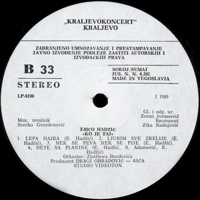 Emco Hadzic - Ko je taj - B
