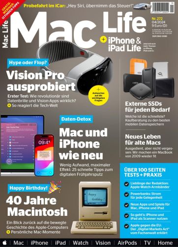 Cover: Mac Life Magazin No 04 April 2024