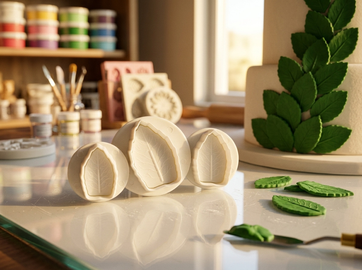 Set Cortador de hoja para decorar tortas y fondant pastillajeen