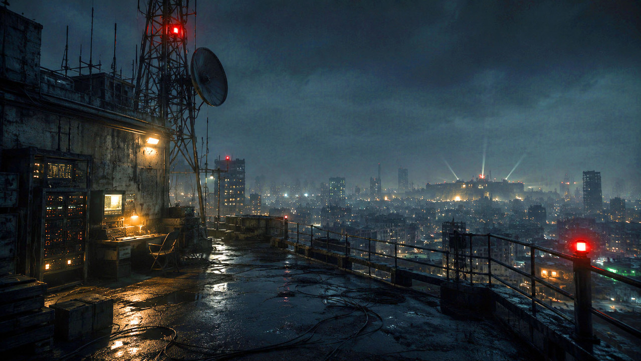 Channel 07 Rainy Night Communication Tower, Safety Zone 7
