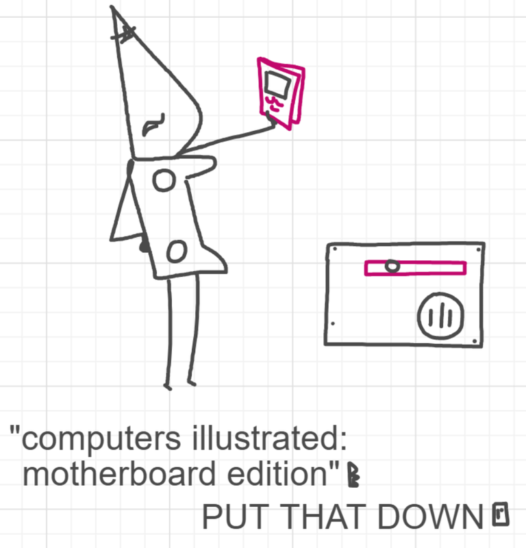 A panel from The Prime Number Few, episode eight of the Board Boards object show by Furretwalk/WalkingFurret.