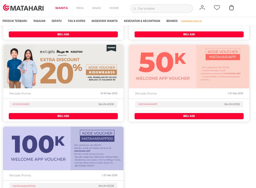 Diskon di matahari.com