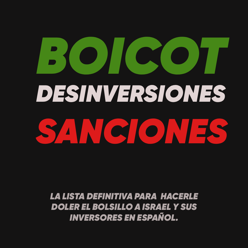 BDS - Boicot, Desinversiones y Sanciones