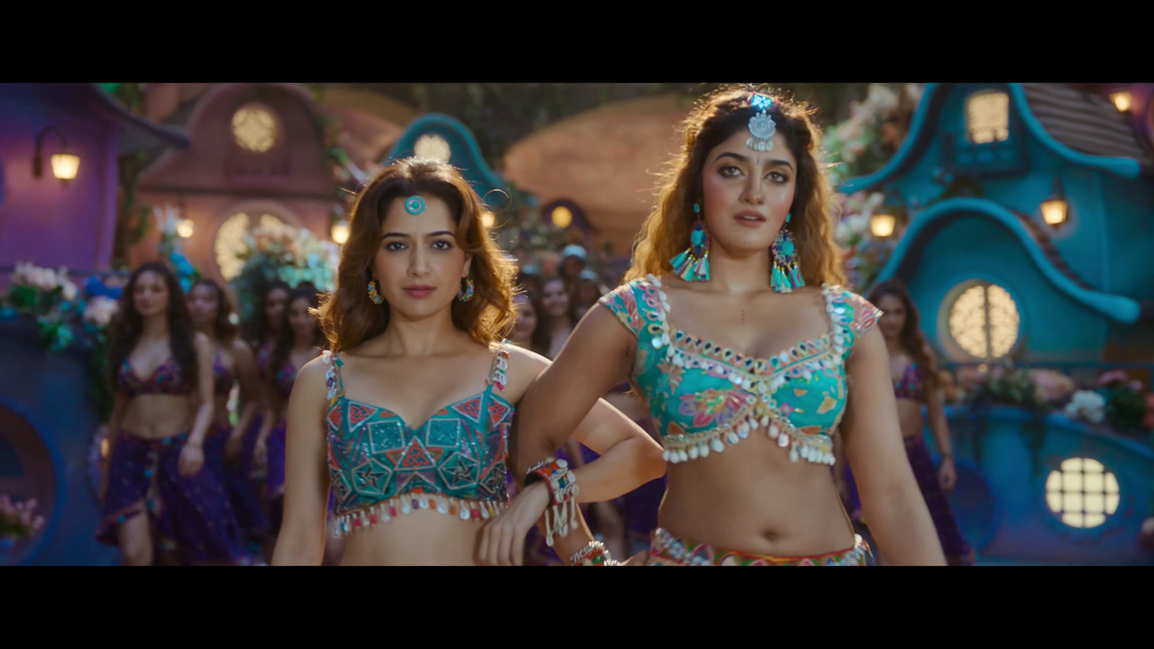 Ashika Ranganath sexiest song photos  Dimple Hayathi navel show song stills