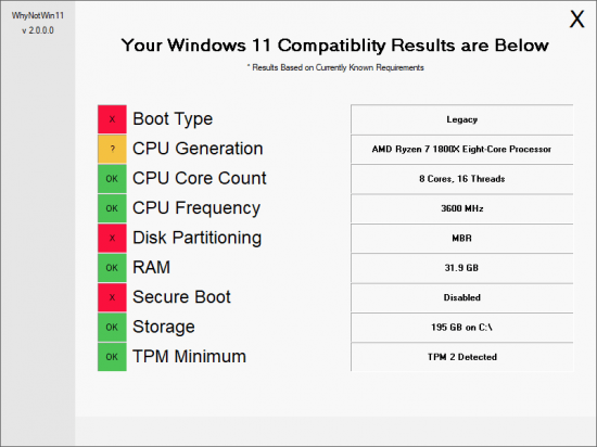 WhyNotWin11 2.5.0.1