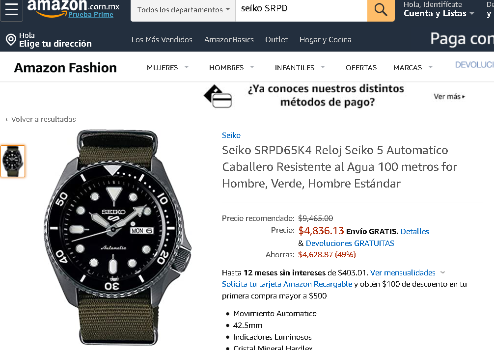 Screenshot_2020-04-24 Seiko SRPD65K4 Reloj Seiko 5 Automatico Caballero Resistente al Agua 100 metro