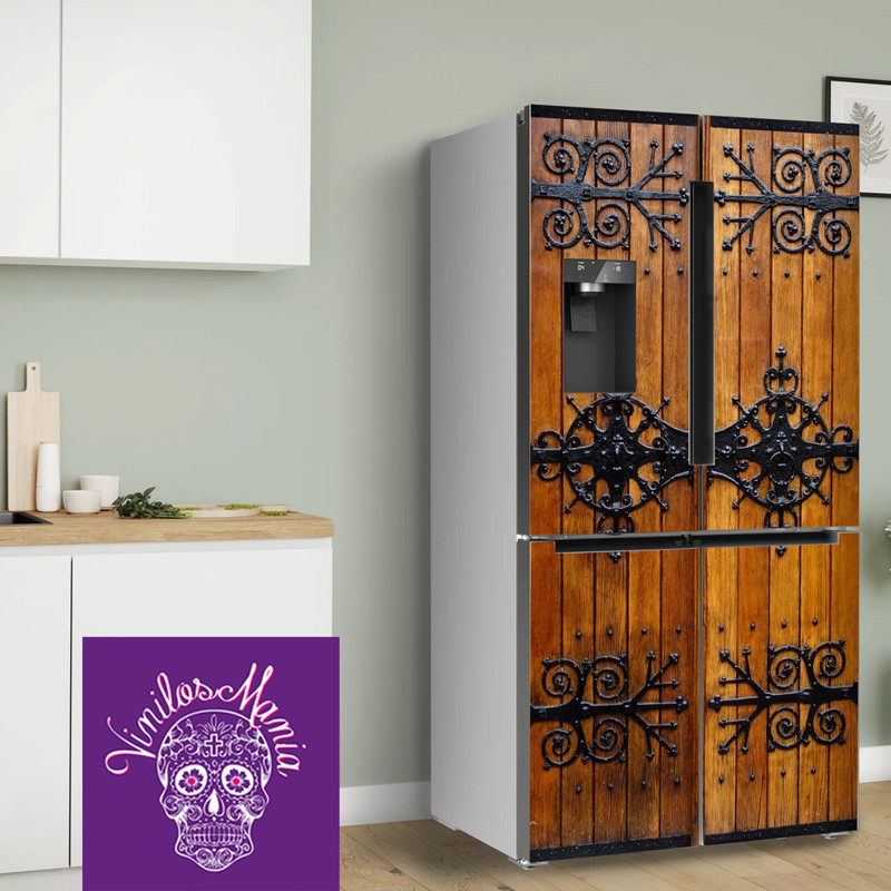 Refrigerador Madera Envejecida