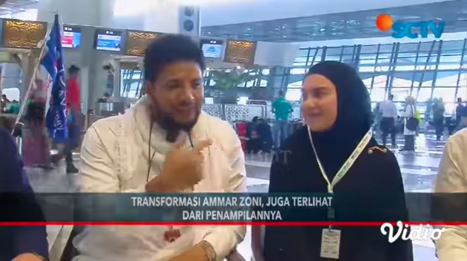 Irish Bella dan Ammar Zoni sebelum berangkat umrah