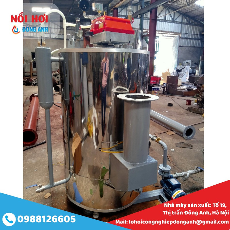 lò hơi đốt dầu 100