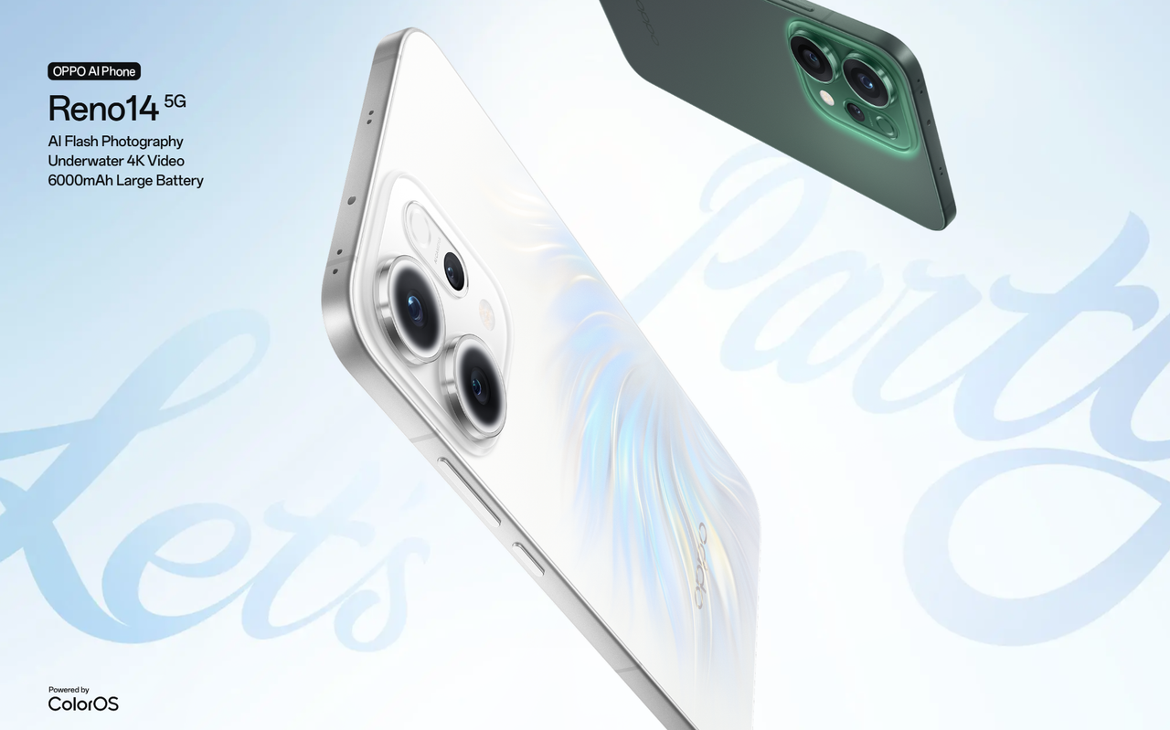 Oppo Reno 14 5G - 256GB - 12GB RAM - Opal White | mobilaty