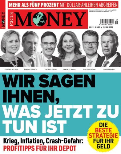 Cover: Focus Money Finanzmagazin No 21 vom 15  Mai 2024